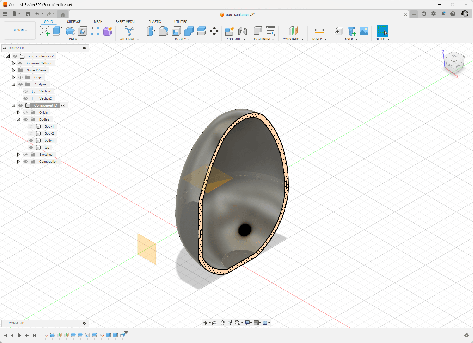 An egg container 3d model