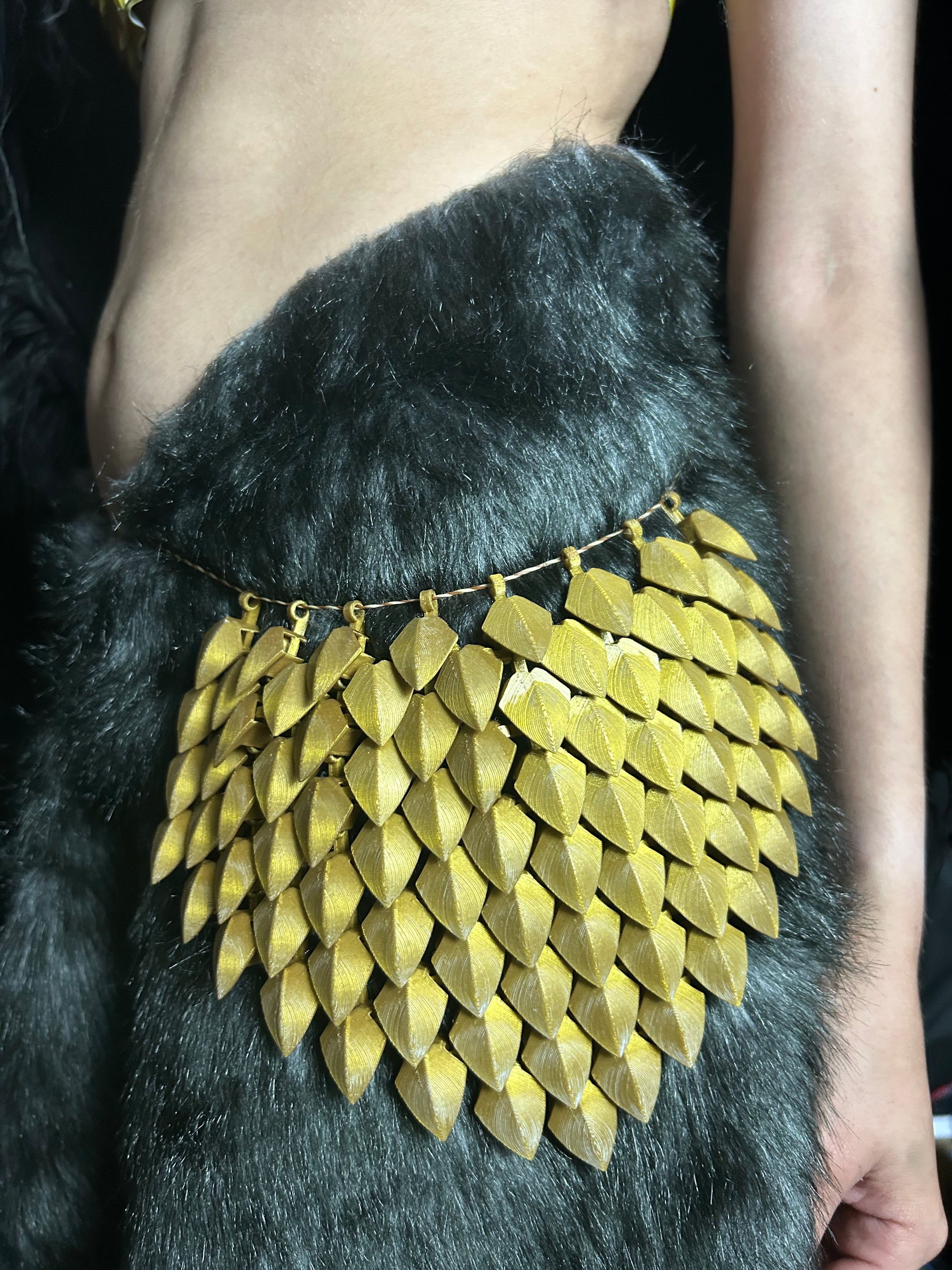 Articulated Scalemail Hip Armor 3d model