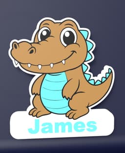 Cute Crocodile V2 – LED Strip compatible 3d model