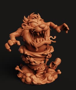 Taz Tornado Multi-Color 3MF | Cartoon Figurine | Bambu Ready 3d model