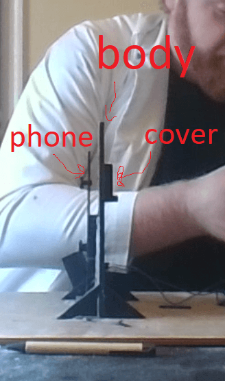 Phone powered spectrometer 3d model