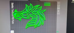 Sir Dragon Layered Wall Art 3d model