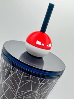Voltorb Straw Topper 3d model