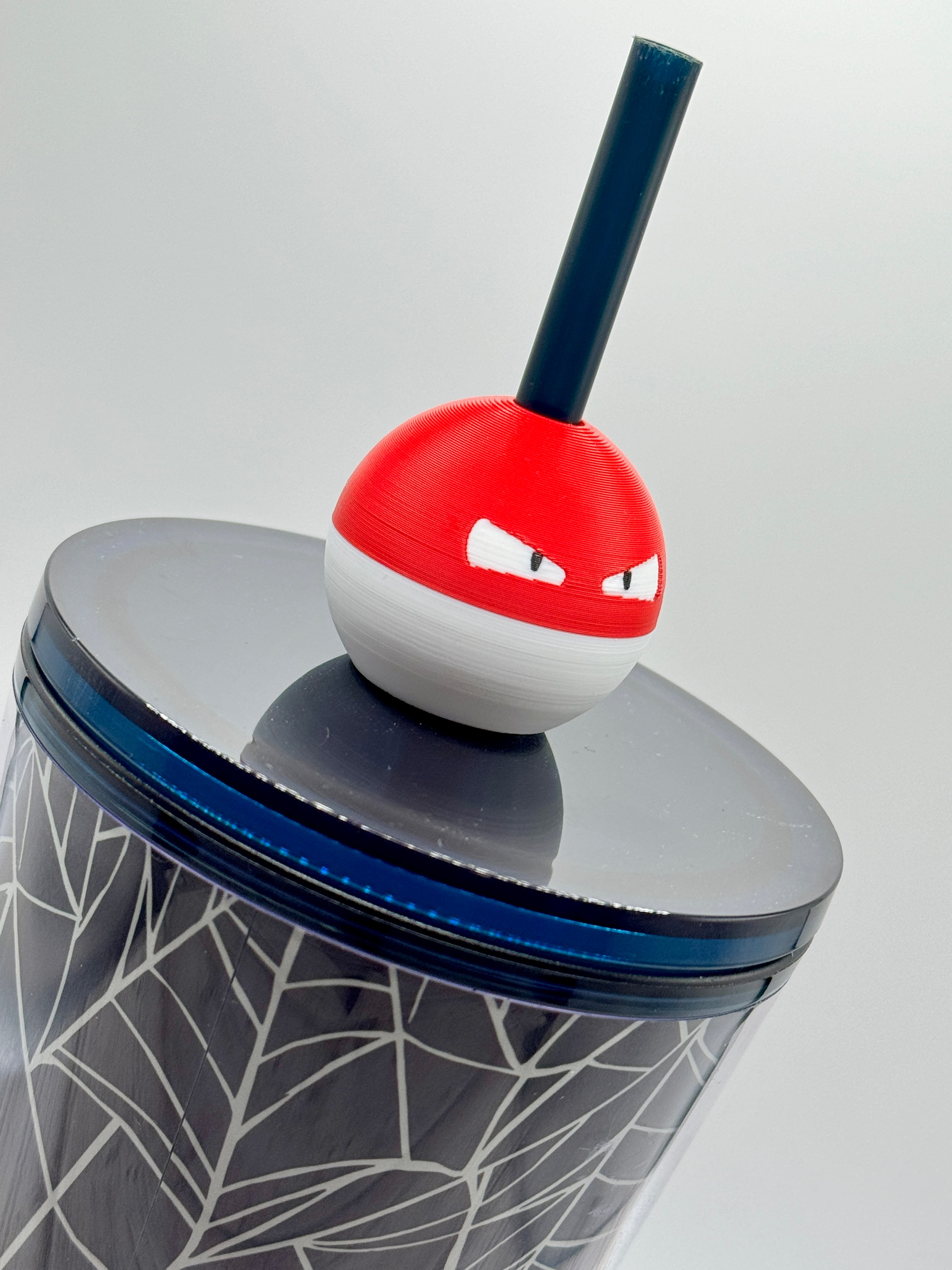 Voltorb Straw Topper 3d model
