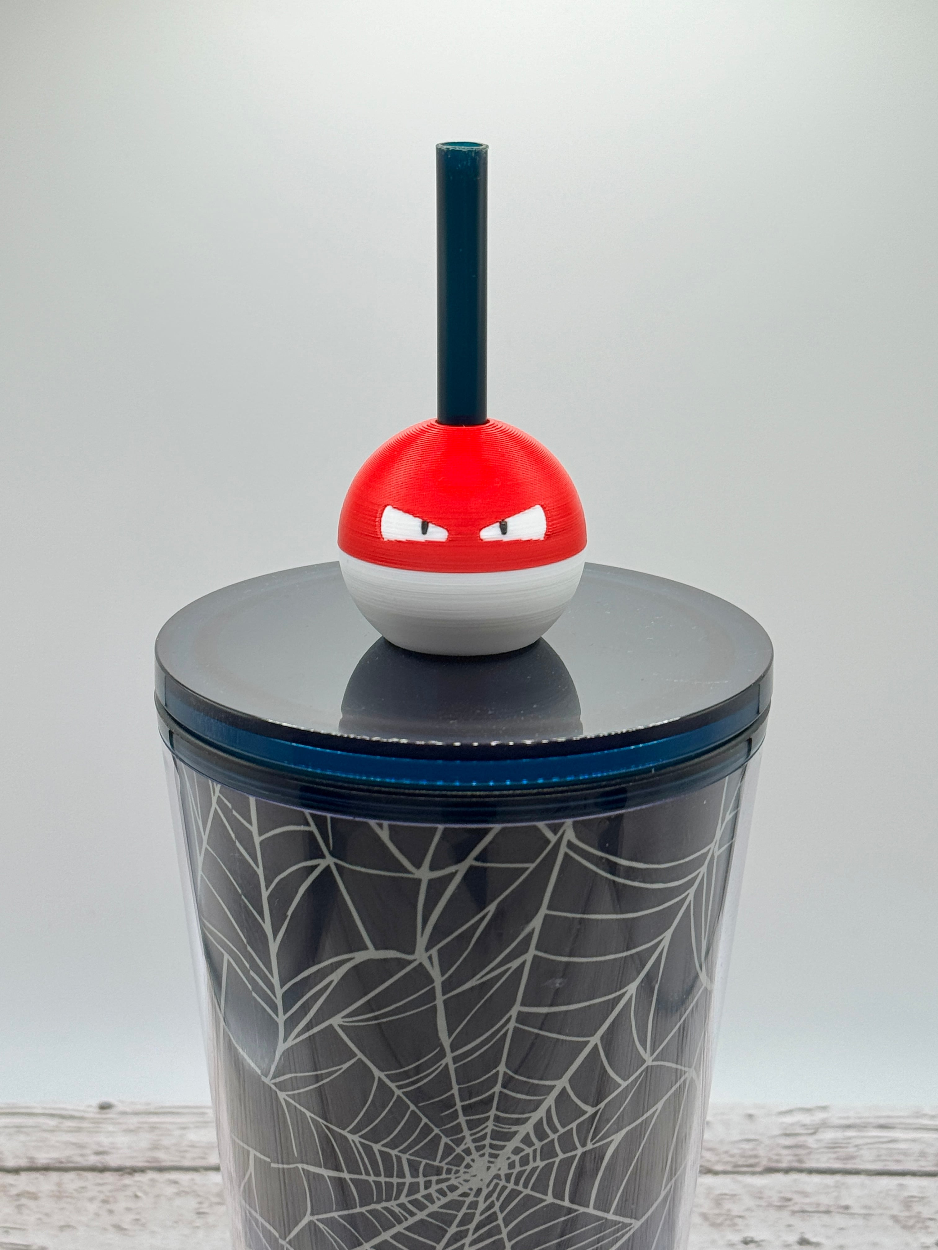 Voltorb Straw Topper 3d model
