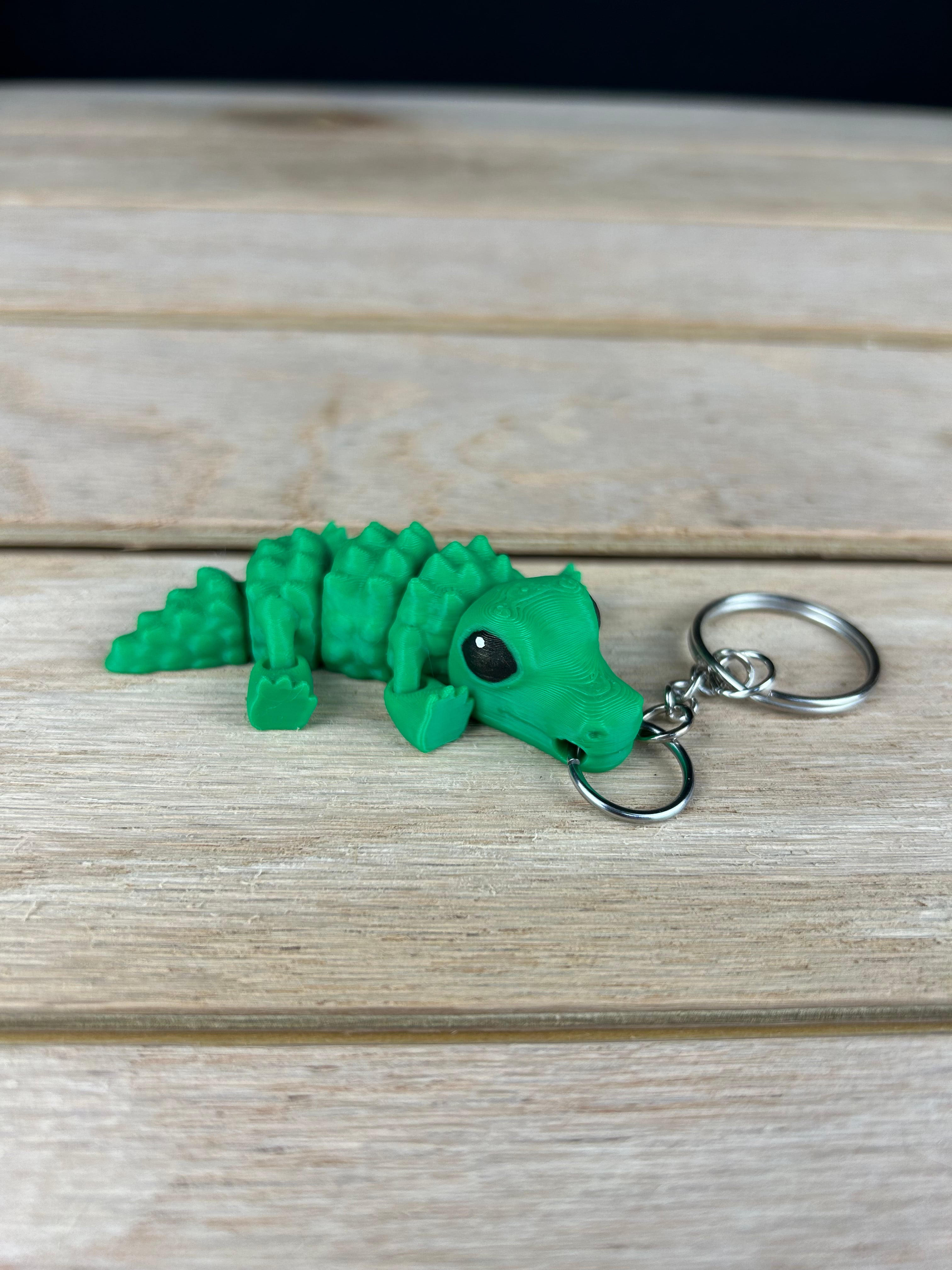 Gator Fidget with Movable Legs Keychain 3d model
