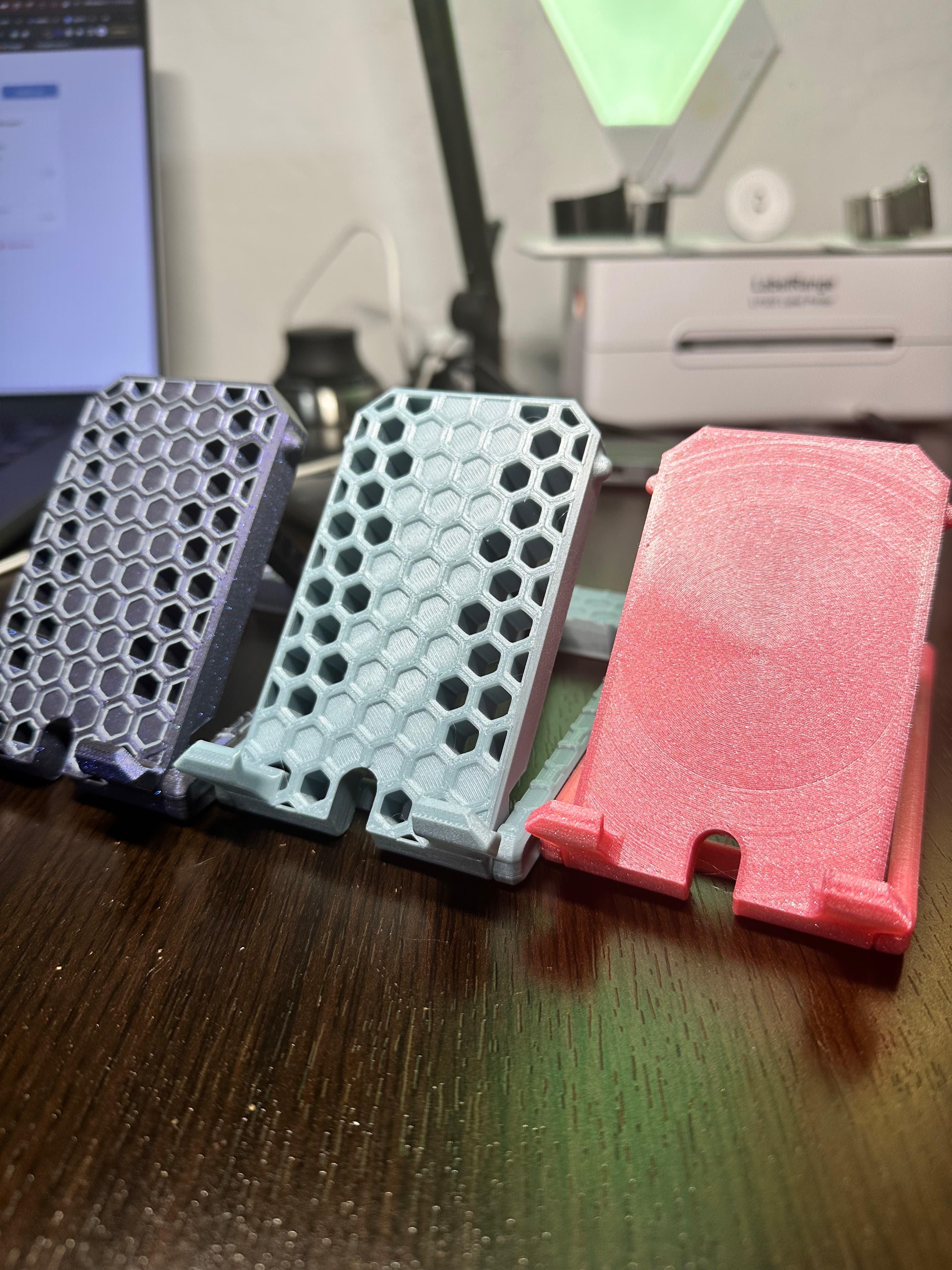 Print in Place - Pocket - Folding Phone Stand! Portable Phone Stand! 3d model