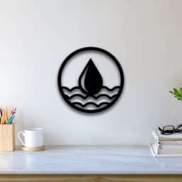 Four Element Water Wall Art 3d model