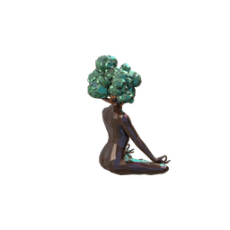 Earth Sprite Book Shelf Decor 3d model