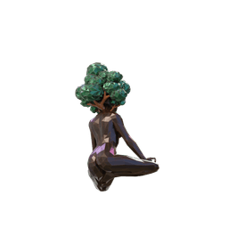 Earth Sprite Book Shelf Decor 3d model