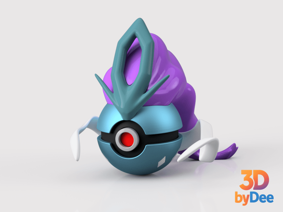Suicine Poke Ball 3d model