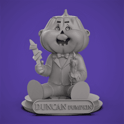 DUNCAN Pumpkin -Garbage Pail Kids 3d model