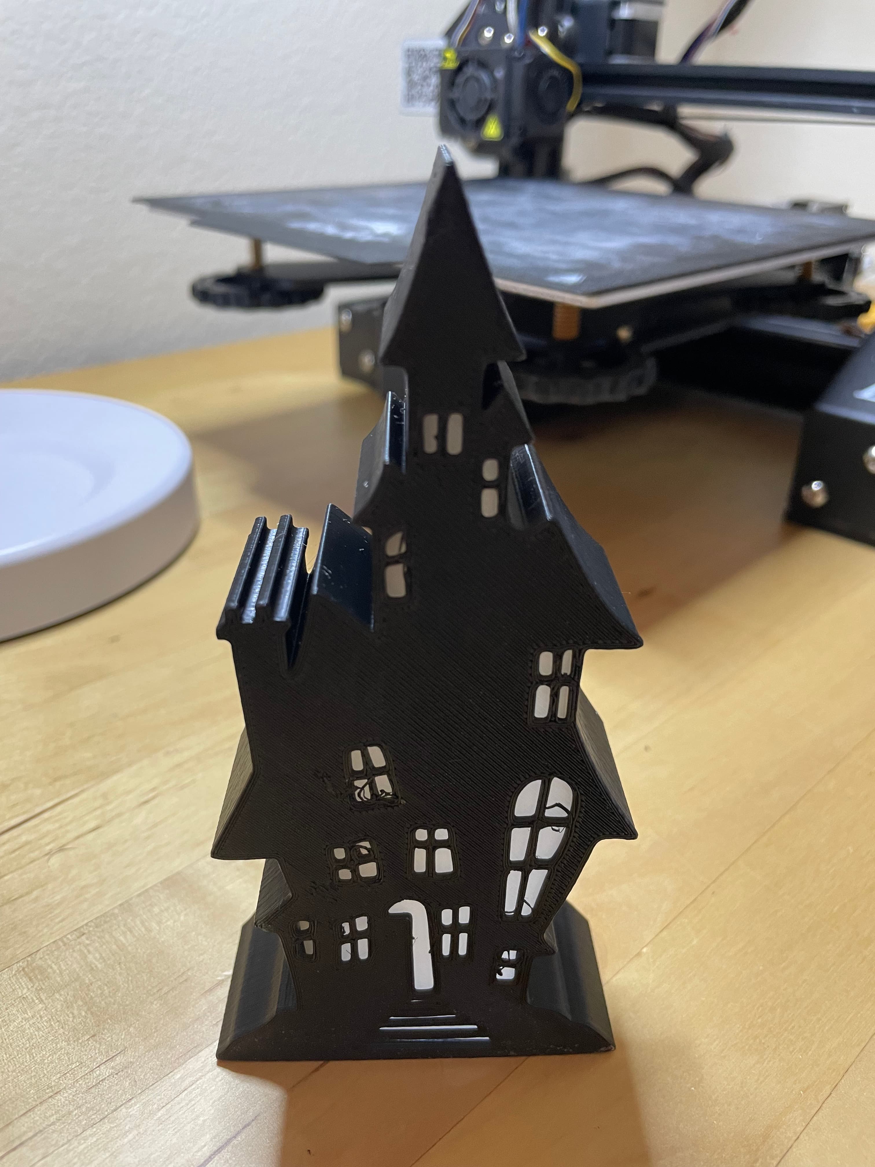 Spooky house tea light decoration 3d model