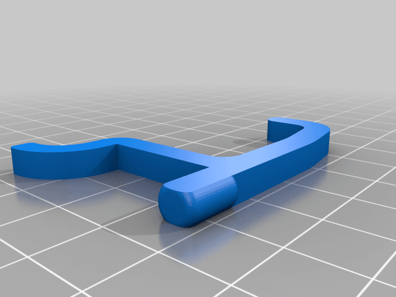 Pegboard Hook (Larger) 3d model