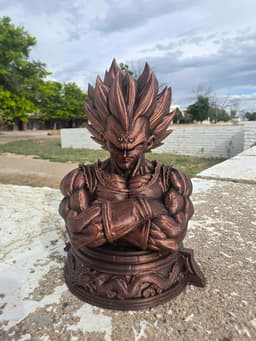 Majin Vegeta Bust 3d model