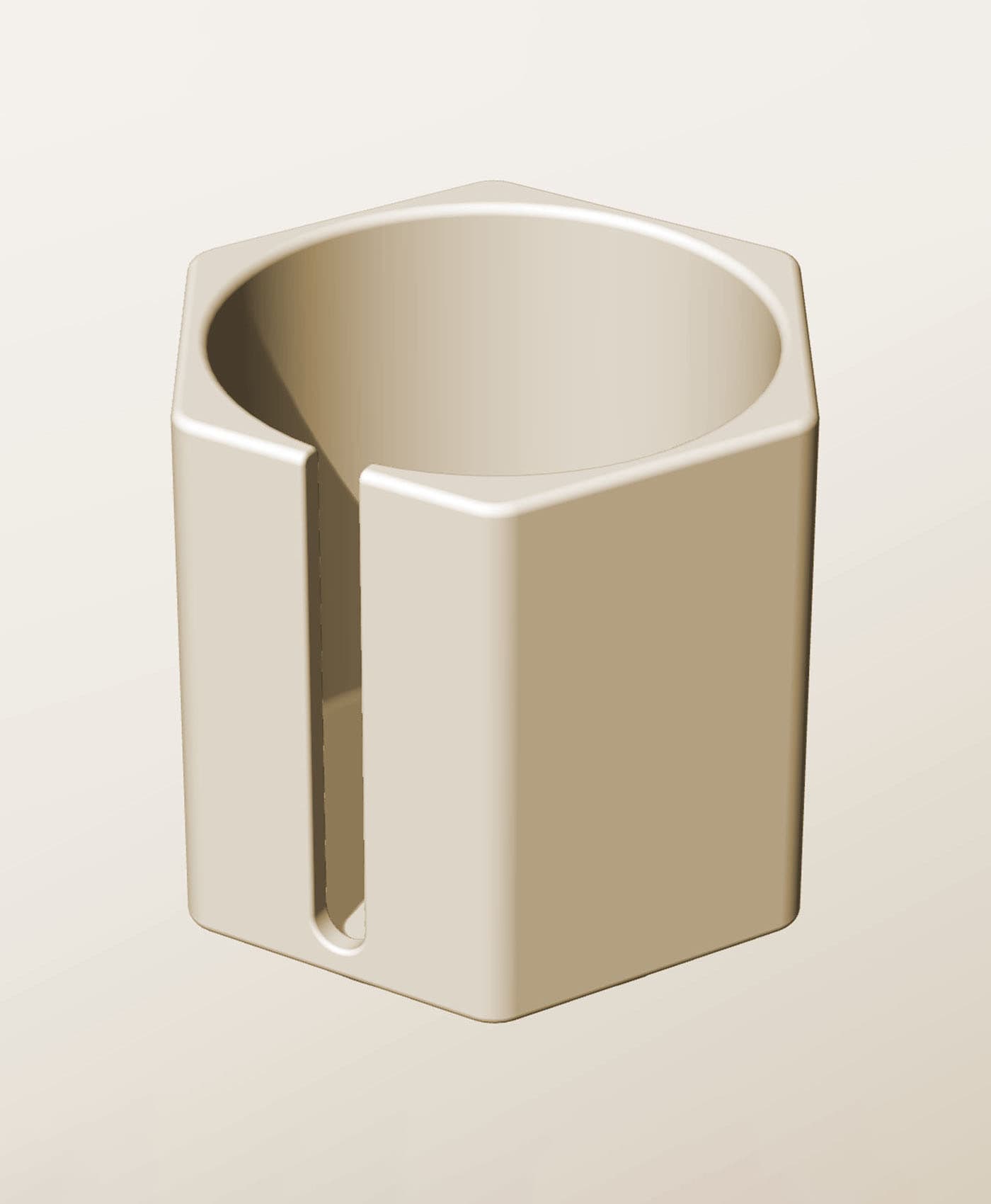 CH96-100-S Stackable slotted bin box module for creative decor 3d model