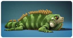 Flexi Iguana 3d model