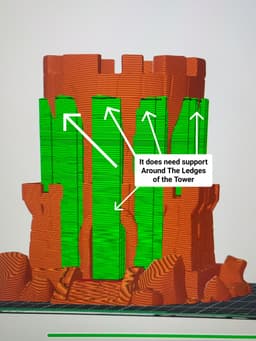 Simple Castle Dice Tower 3d model