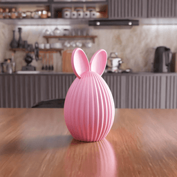 Easter Egg and Bunny Figure Set 3d model