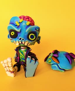 Creepy Zombie 3d model