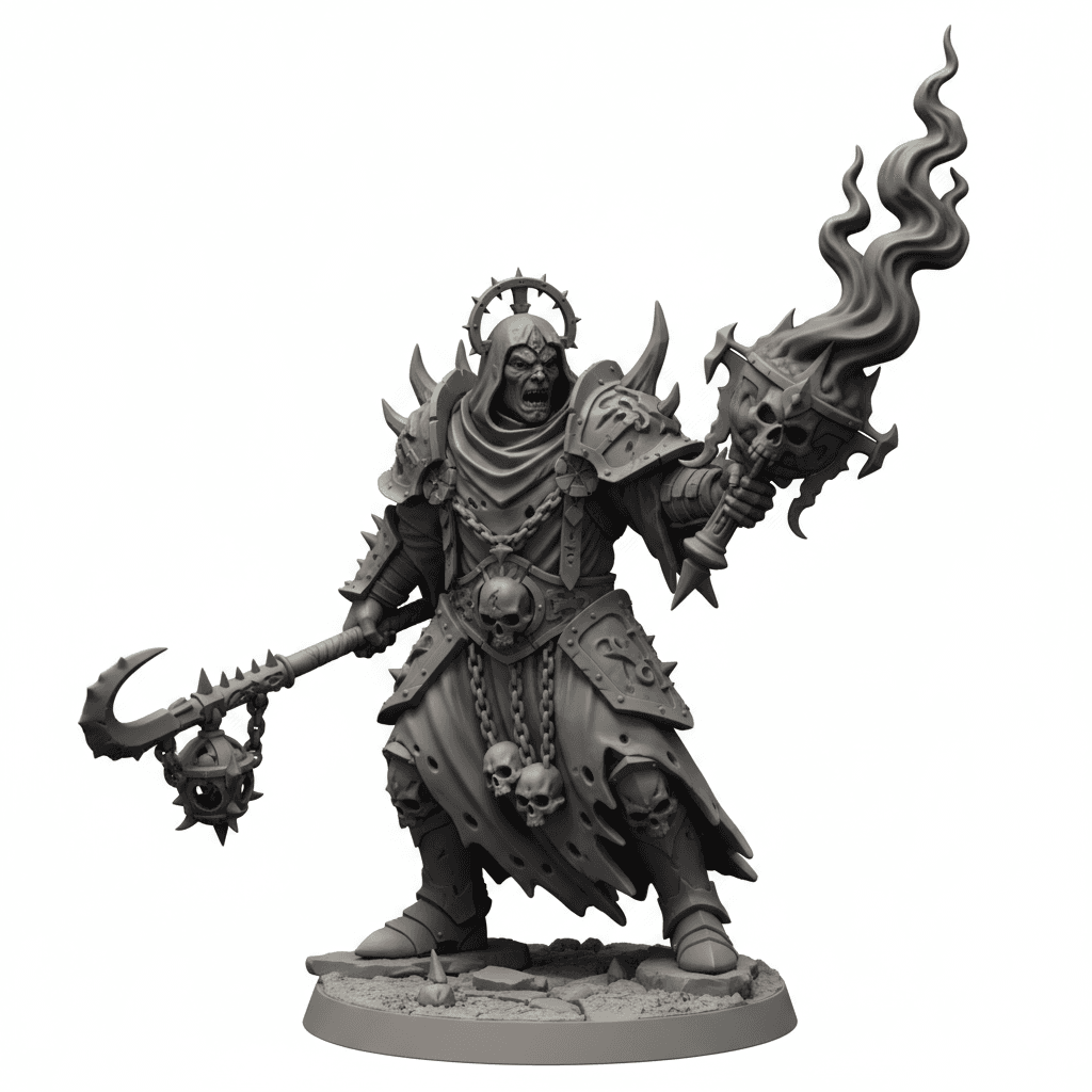 Plague Monk Toxic Incense Printable STL 3d model
