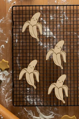 Banana Cookie Cutter, Biscuit Cutter 3d model