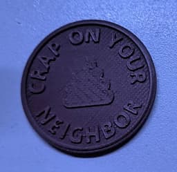 Crap On Your Neighbor Coins 3d model