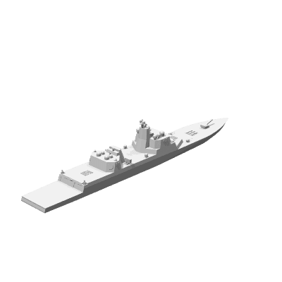 1/1250 Scale BBGN(X) Trump Class Battleship.stl 3d model