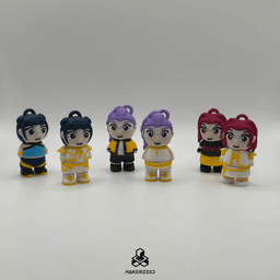 Kpop Demon Hunters Chibi Flexis 3d model