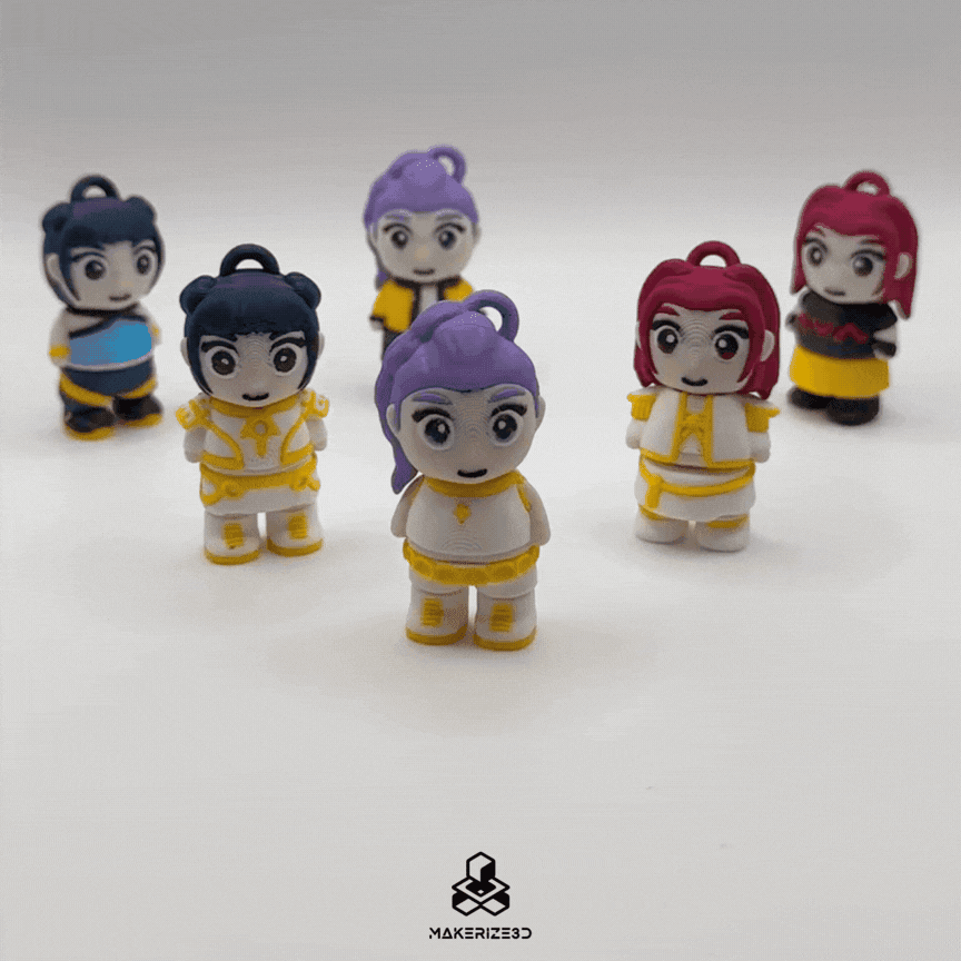 Kpop Demon Hunters Chibi Flexis 3d model