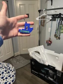 Gig Harbor Washington Keychain 3d model