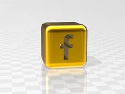 facebook F 3d model