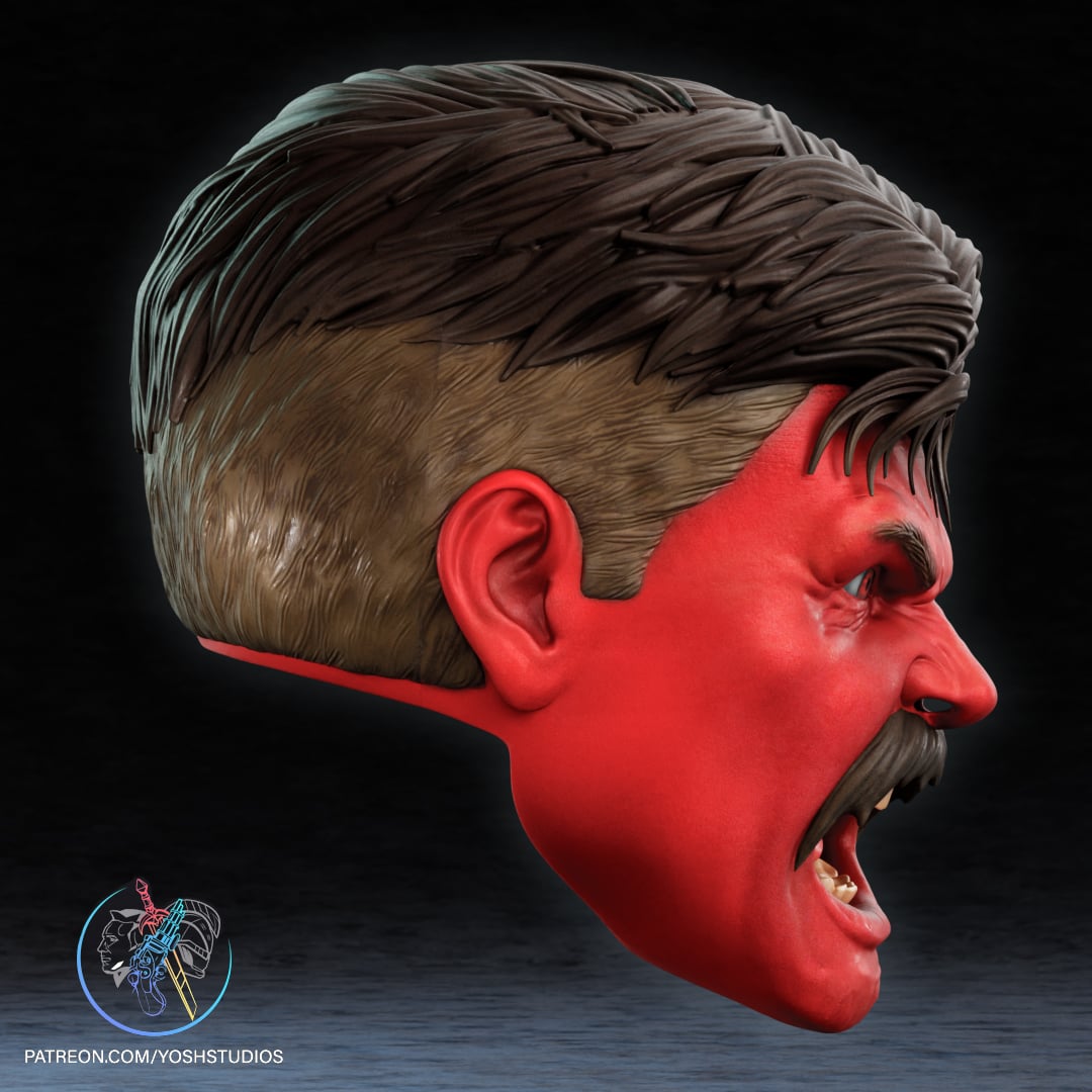 Red Hulk Mask 3D Printer STL File 3d model