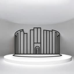 Colosseum Line Art - Desktop Line Art 3d model