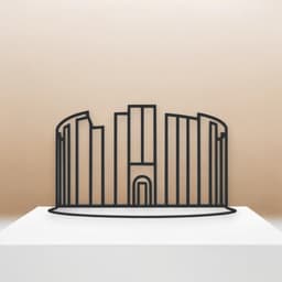 Colosseum Line Art - Desktop Line Art 3d model