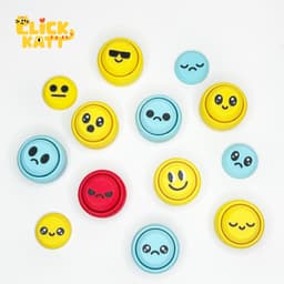 Emoji - Clicker Fidget Toy Keychain 3d model