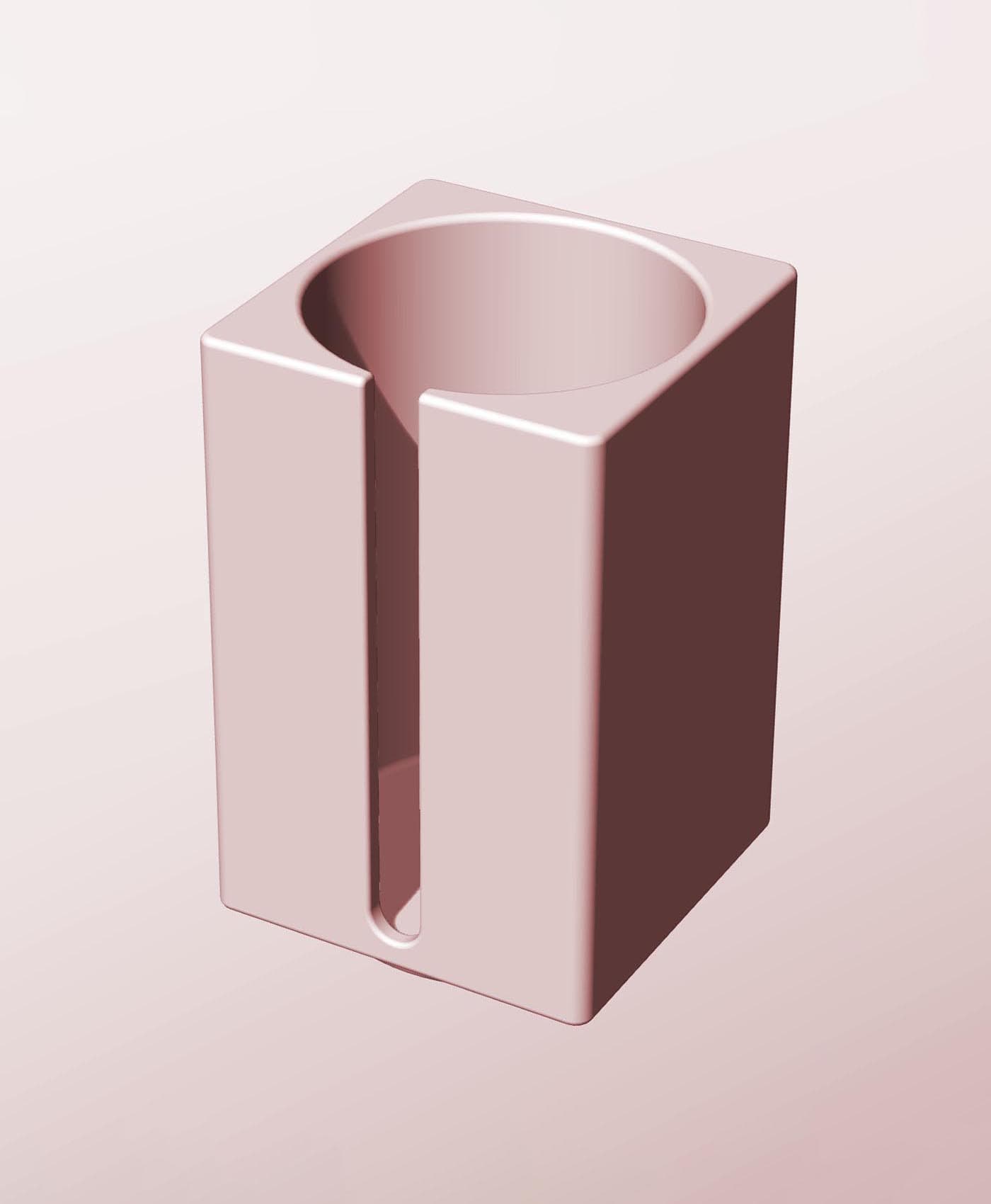 CS68-115-S Modular slotted component container modern decor 3d model