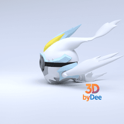 Kyurem White Pokeball 3d model
