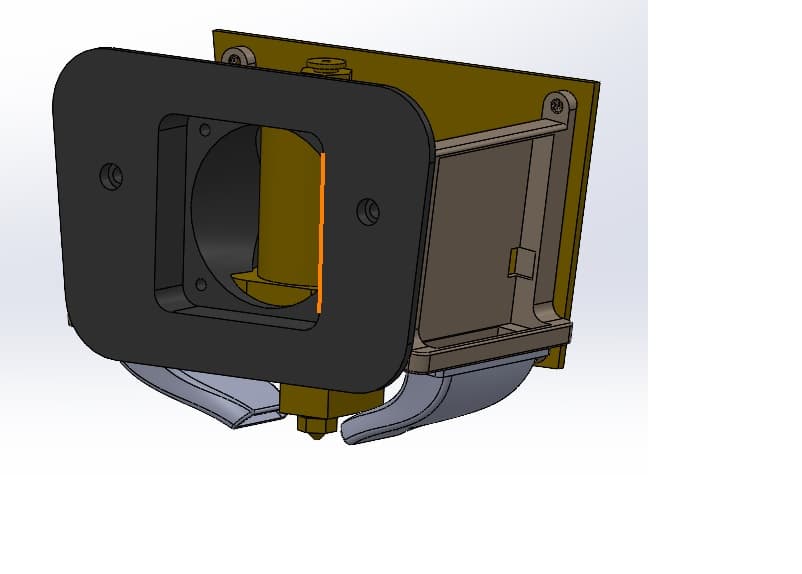Anycubic Vyper Kopf 4010 und 4020 Radiallüfter fun duct 3d model