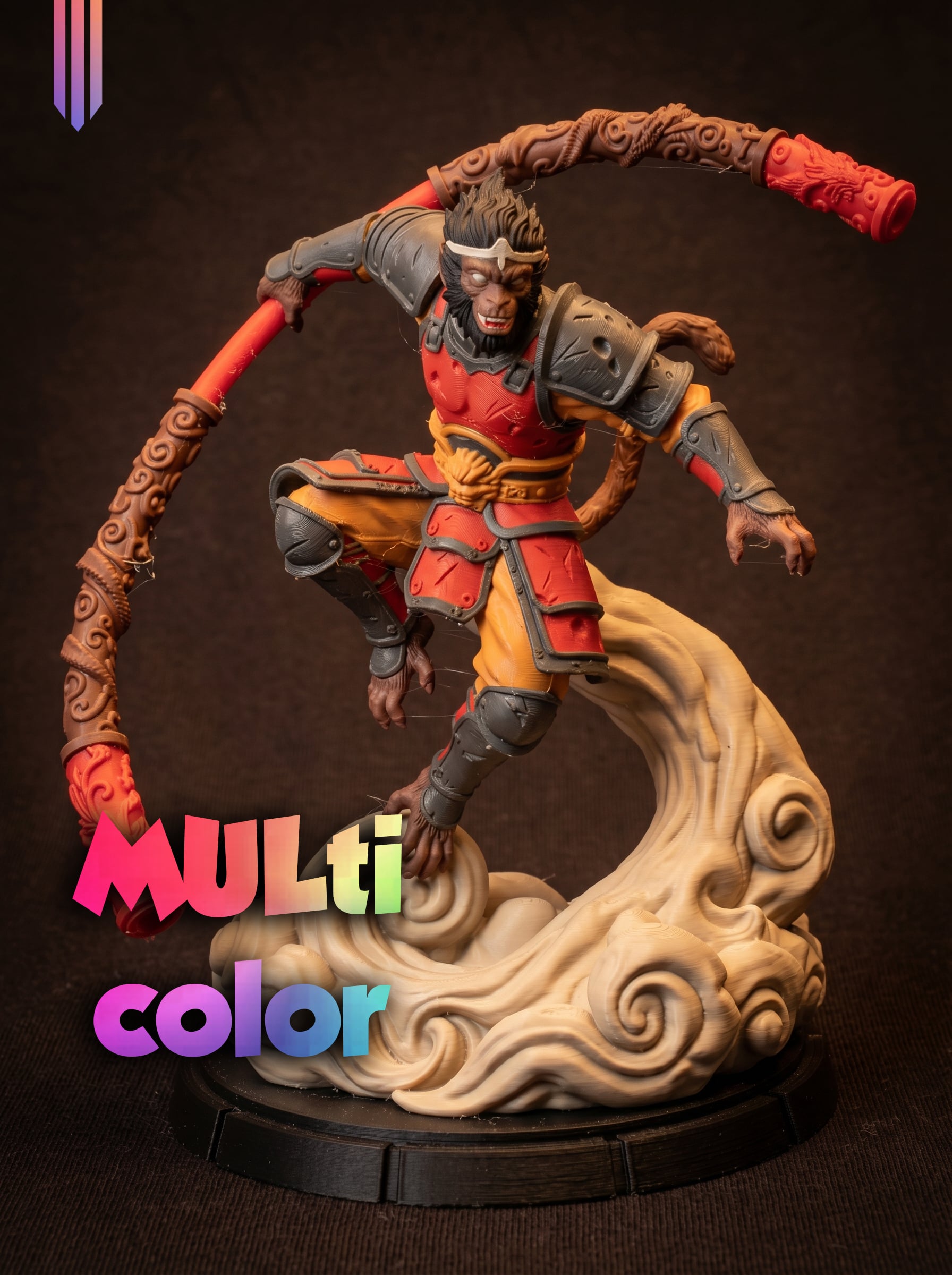 Black Myth Wukong 3MF | Gaming Figure Multi-Color | FDM 3d model