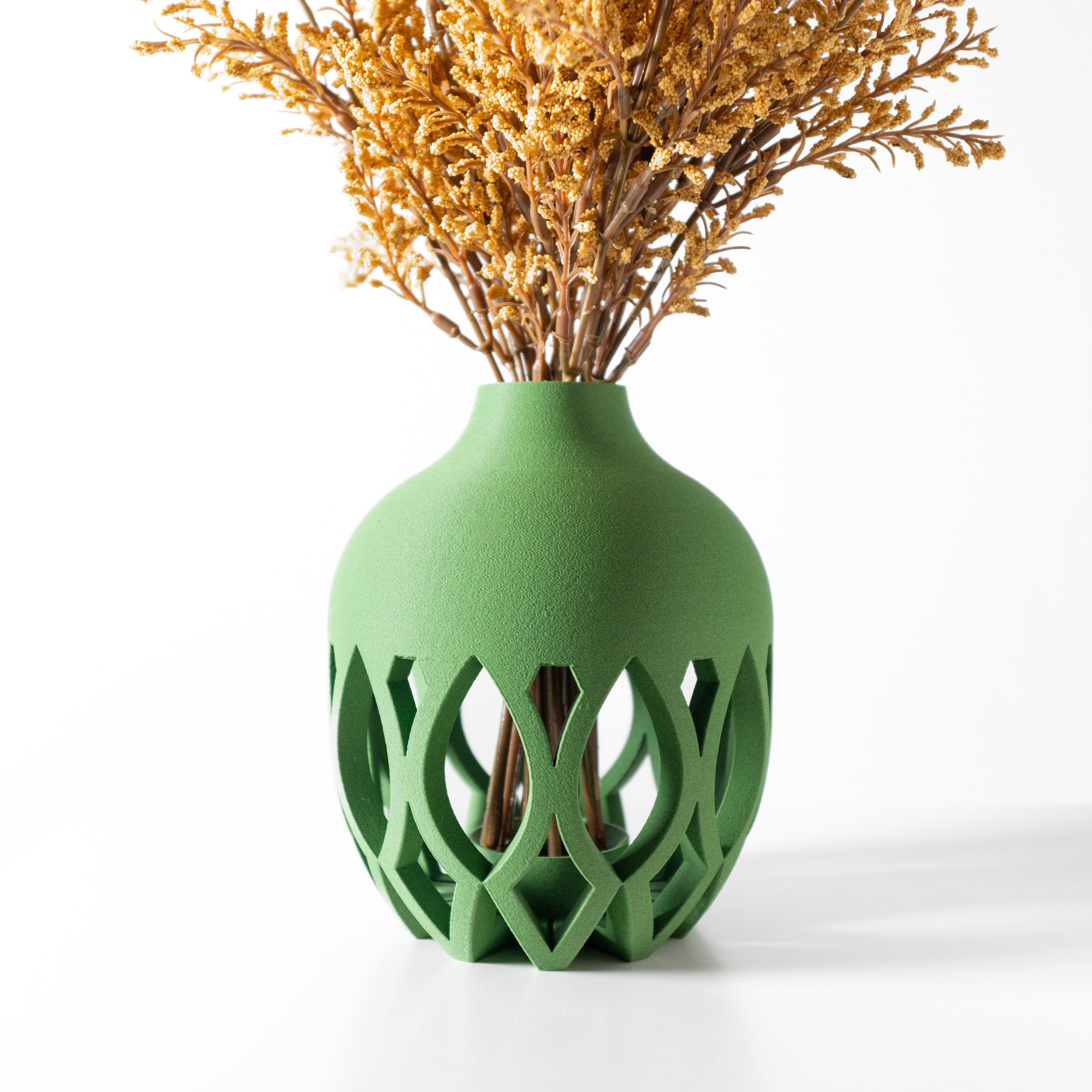 The Kova Short Vase, Modern and Unique Home Decor for Dried and Preserved Flower Arrangement 3d model