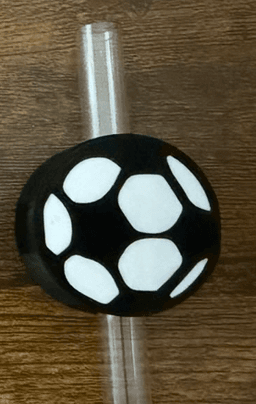Soccer Straw Toppers 3d model
