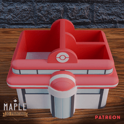 Poke Center Desk Organizer 3d model