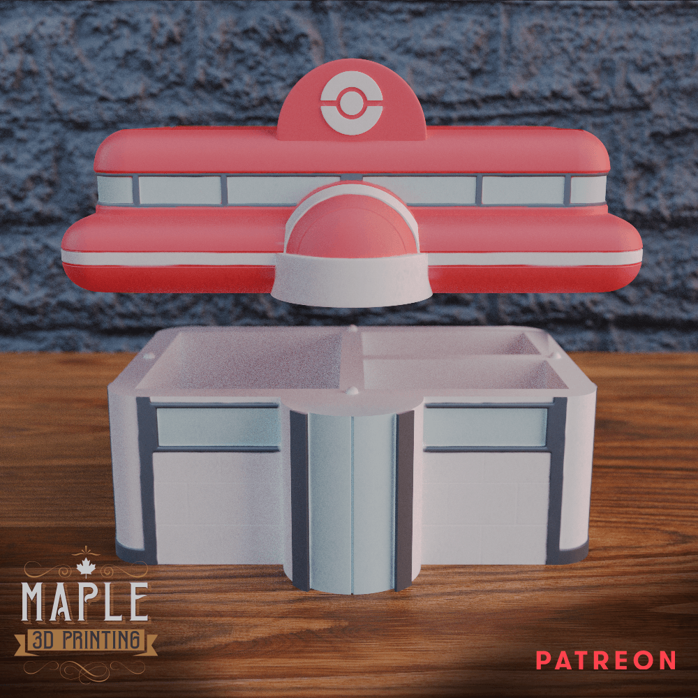 Poke Center Desk Organizer 3d model