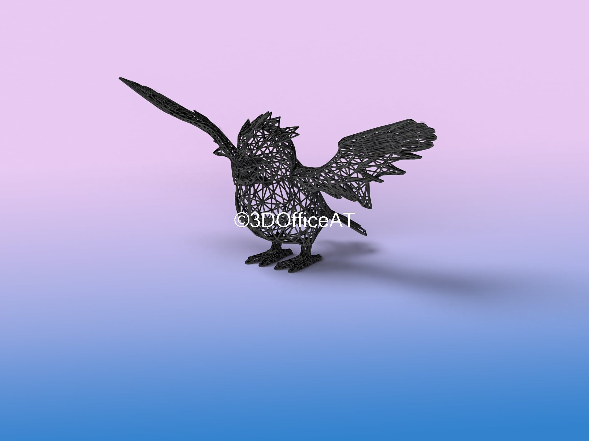 016 Pidgey Pokemon Wiremon Figure 3d model