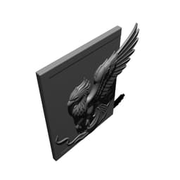 Elegant Phoenix Wall 3d model