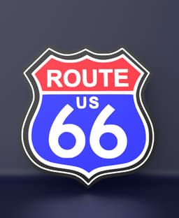 Route 66 - LED strip compatible 3d model