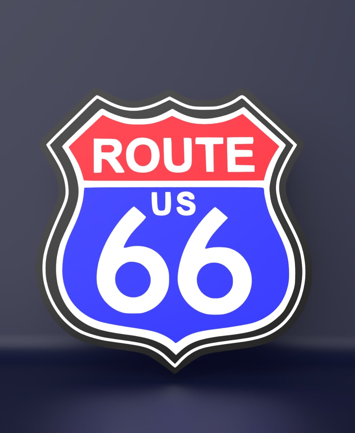Route 66 - LED strip compatible 3d model