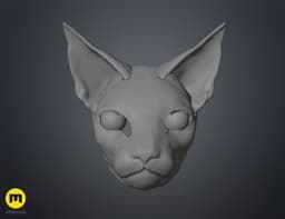 Cat head base 3d model
