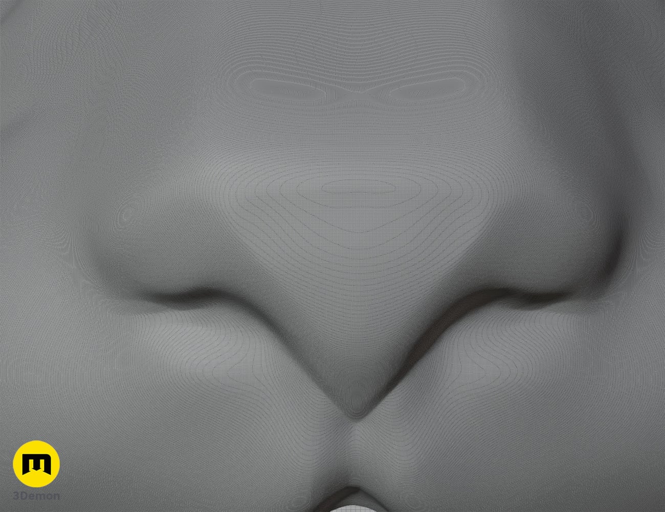 Cat head base 3d model